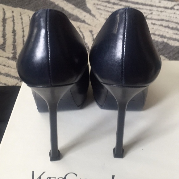 YSL platform heels NIB, navy and black, size 36 - Picture 3 of 8